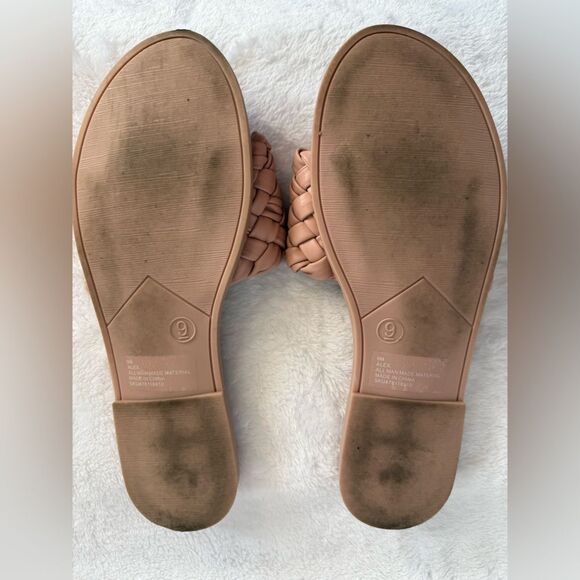 SM New York Woven Slide Sandals - Dusty Rose - Picture 3 of 4